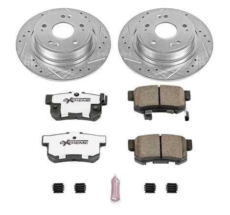 Power Stop 16-18 Acura ILX Rear Z26 Street Warrior Brake Kit