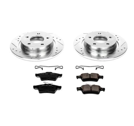 Power Stop 04-13 Mazda 3 Rear Z23 Evolution Sport Brake Kit