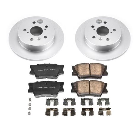 Power Stop 18-19 Toyota Camry Rear Z17 Evolution Geomet Coated Brake Kit