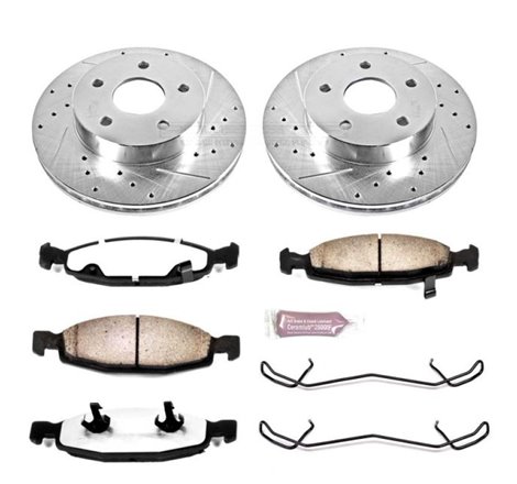 Power Stop 99-02 Jeep Grand Cherokee Front Z36 Truck & Tow Brake Kit