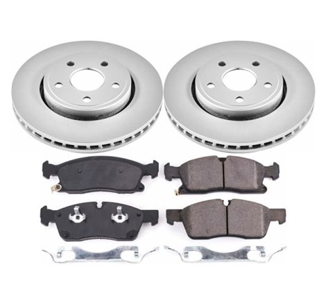 Power Stop 17-19 Jeep Grand Cherokee Front Z17 Evolution Geomet Coated Brake Kit