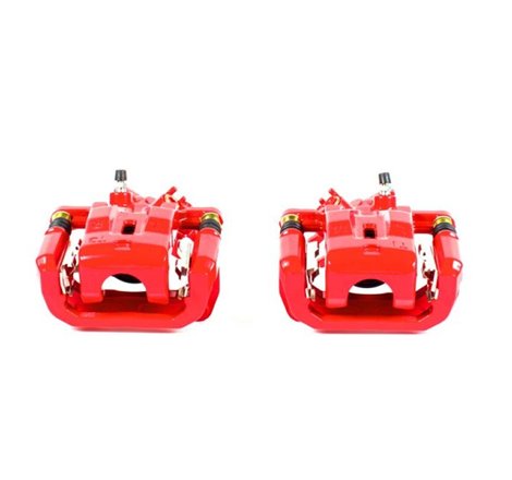 Power Stop 04-10 Mazda RX-8 Rear Red Calipers w/Brackets - Pair