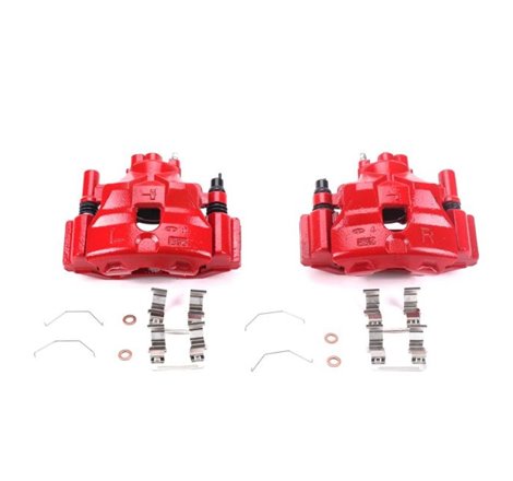 Power Stop 03-05 Mazda 6 Front Red Calipers w/Brackets - Pair