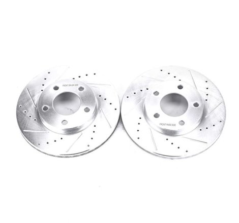 Power Stop 01-07 Ford Escape Front Evolution Drilled & Slotted Rotors - Pair