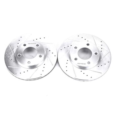 Power Stop 01-07 Ford Escape Front Evolution Drilled & Slotted Rotors - Pair