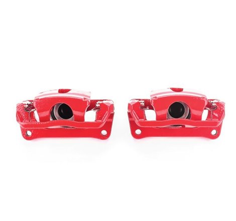 Power Stop 12-17 Ford F-150 Rear Red Calipers w/Brackets - Pair