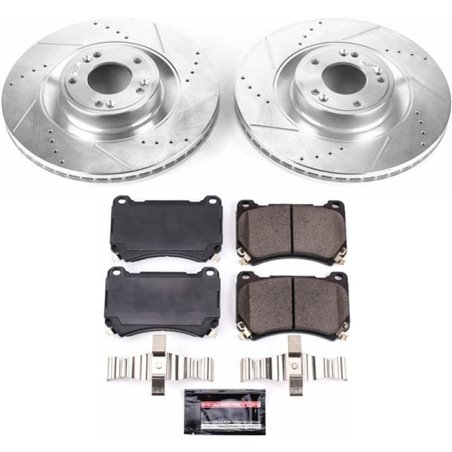 Power Stop 2011 Hyundai Equus Front Z23 Evolution Sport Brake Kit