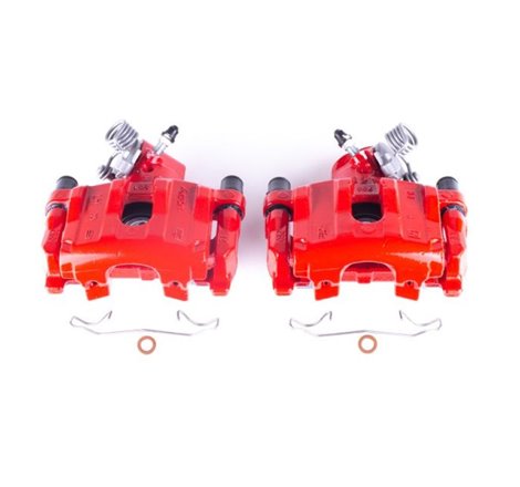 Power Stop 04-13 Mazda 3 Rear Red Calipers w/Brackets - Pair