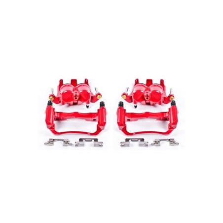 Power Stop 05-18 Nissan Frontier Front Red Calipers w/Brackets - Pair