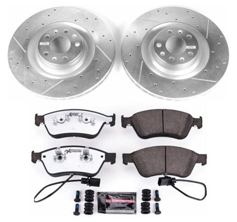 Power Stop 09-11 Audi A6 Quattro Front Z26 Street Warrior Brake Kit