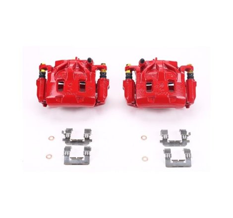 Power Stop 06-07 Subaru B9 Tribeca Front Red Calipers w/Brackets - Pair