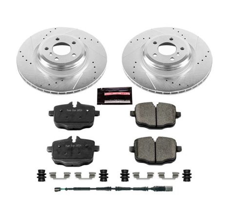 Power Stop 10-15 BMW 550i GT Rear Z23 Evolution Sport Brake Kit