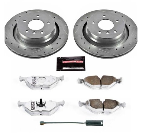 Power Stop 95-99 BMW M3 Rear Z26 Street Warrior Brake Kit