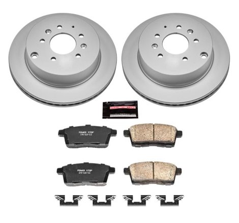 Power Stop 07-12 Mazda CX-7 Rear Z17 Evolution Geomet Coated Brake Kit