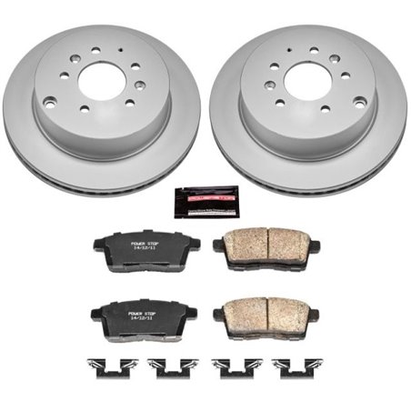 Power Stop 07-12 Mazda CX-7 Rear Z17 Evolution Geomet Coated Brake Kit