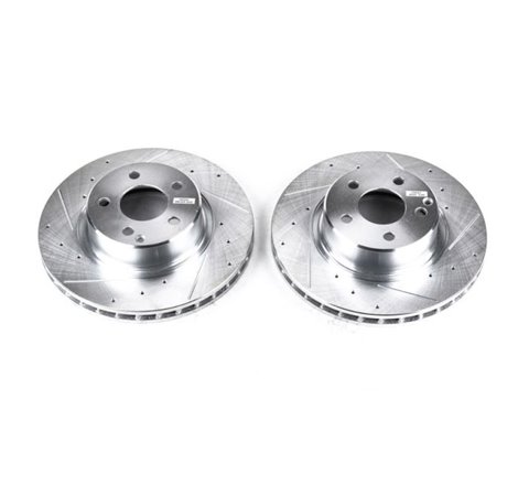 Power Stop 03-06 Mercedes-Benz CL500 Front Evolution Drilled & Slotted Rotors - Pair