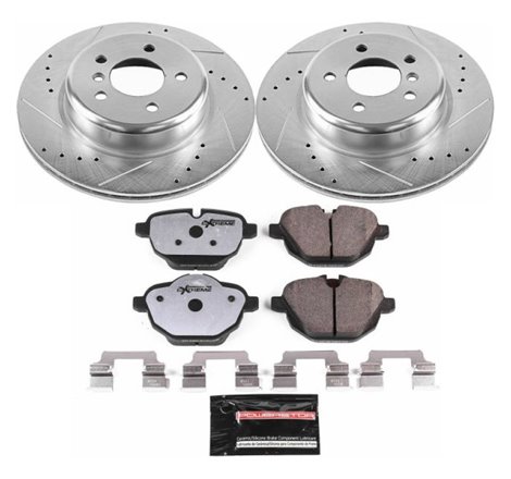 Power Stop 11-16 BMW 528i Rear Z26 Street Warrior Brake Kit