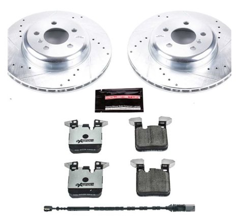 Power Stop 16-18 BMW 320i xDrive Rear Z26 Street Warrior Brake Kit