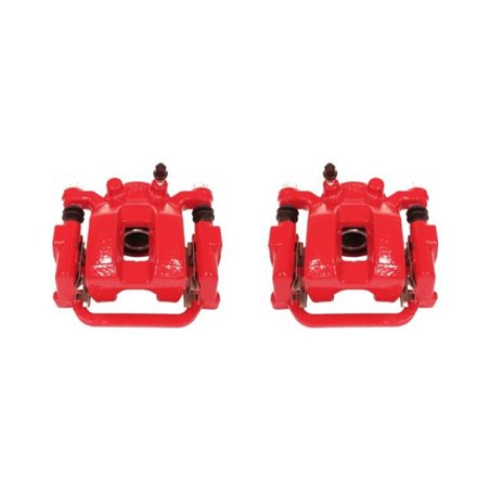 Power Stop 03-08 Infiniti FX35 Rear Red Calipers w/Brackets - Pair