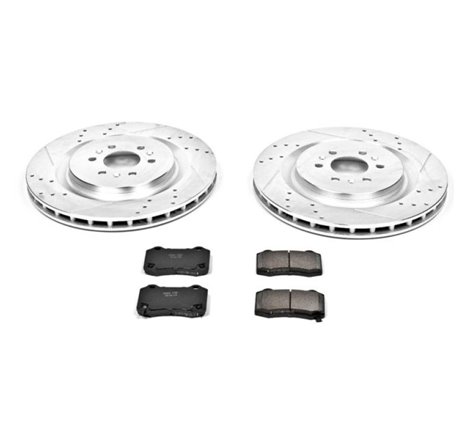 Power Stop 04-07 Cadillac CTS Rear Z23 Evolution Sport Brake Kit