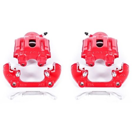 Power Stop 94-95 BMW 540i Front Red Calipers w/Brackets - Pair