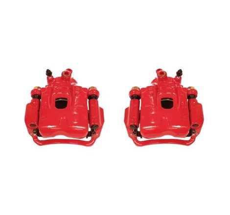 Power Stop 95-04 Toyota Tacoma Front Red Calipers w/Brackets - Pair