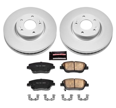 Power Stop 10-15 Hyundai Sonata Front Z17 Evolution Geomet Coated Brake Kit