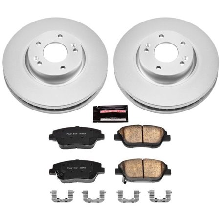 Power Stop 10-15 Hyundai Sonata Front Z17 Evolution Geomet Coated Brake Kit