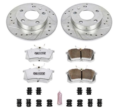 Power Stop 02-06 Audi A4 Rear Z26 Street Warrior Brake Kit