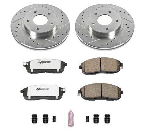 Power Stop 99-01 Nissan Maxima Front Z26 Street Warrior Brake Kit