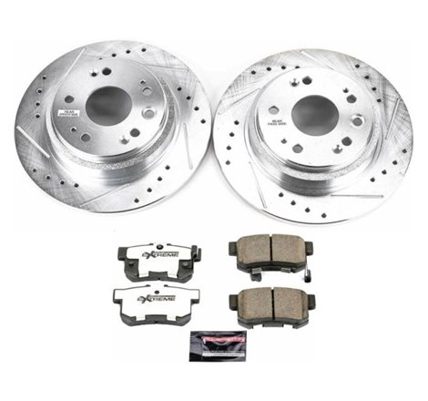 Power Stop 02-04 Acura RL Rear Z26 Street Warrior Brake Kit