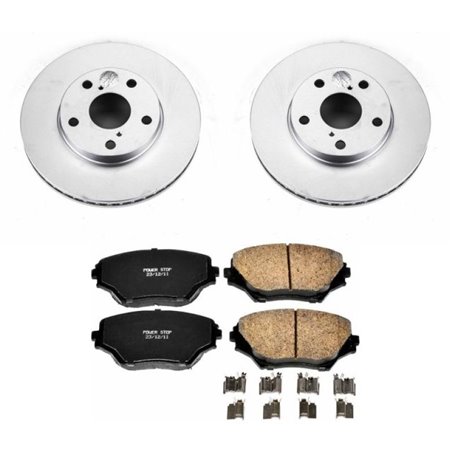 Power Stop 01-05 Toyota RAV4 Front Z17 Evolution Geomet Coated Brake Kit