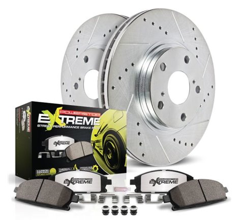 Power Stop 12-16 Tesla Model S Rear Z26 Street Warrior Brake Kit