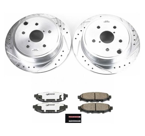 Power Stop 15-19 Subaru WRX Rear Z26 Street Warrior Brake Kit