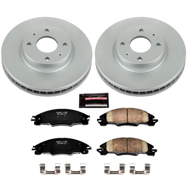 Power Stop 08-11 Ford Focus Front Z17 Evolution Geomet Coated Brake Kit