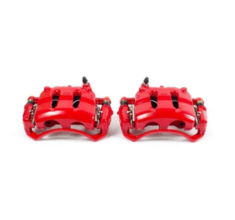 Power Stop 93-94 Nissan D21 Front Red Calipers w/Brackets - Pair