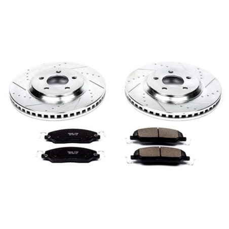 Power Stop 05-10 Ford Mustang Front Z23 Evolution Sport Brake Kit