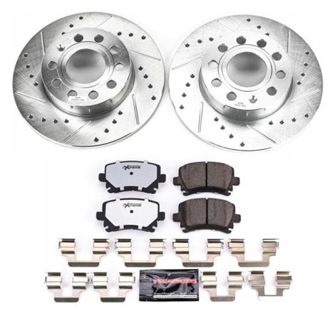 Power Stop 2008 Audi A3 Rear Z26 Street Warrior Brake Kit