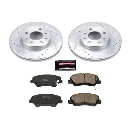 Power Stop 12-18 Hyundai Accent Front Z23 Evolution Sport Brake Kit