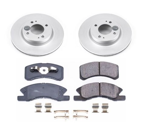 Power Stop 17-18 Mitsubishi Mirage Front Z17 Evolution Geomet Coated Brake Kit