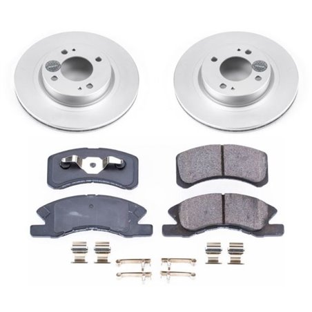 Power Stop 17-18 Mitsubishi Mirage Front Z17 Evolution Geomet Coated Brake Kit