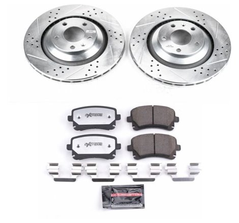 Power Stop 05-11 Audi A6 Quattro Rear Z26 Street Warrior Brake Kit