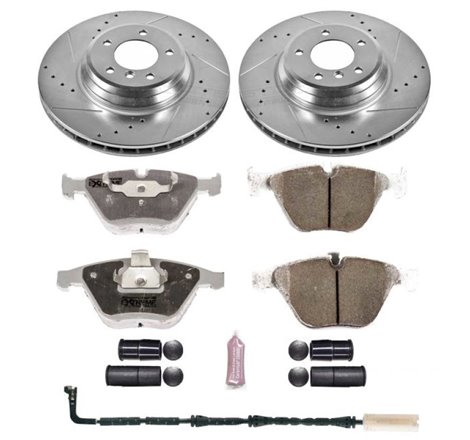 Power Stop 2009 BMW 335d Front Z26 Street Warrior Brake Kit