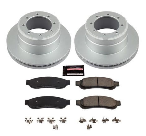 Power Stop 10-12 Ford F-350 Super Duty Rear Z17 Evolution Geomet Coated Brake Kit