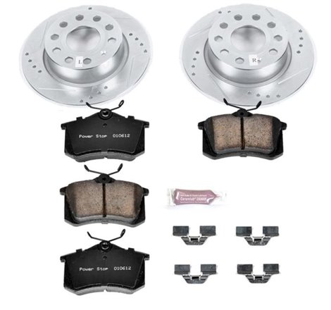 Power Stop 10-13 Audi A3 Rear Z23 Evolution Sport Brake Kit