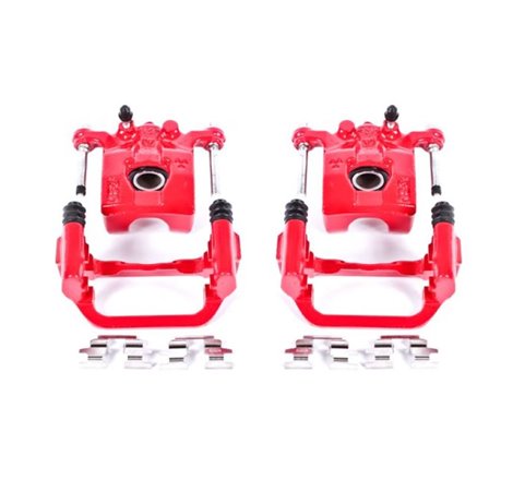 Power Stop 02-06 Nissan Altima Rear Red Calipers w/Brackets - Pair