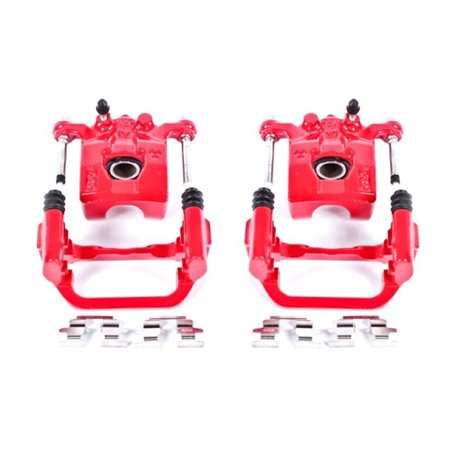 Power Stop 02-06 Nissan Altima Rear Red Calipers w/Brackets - Pair