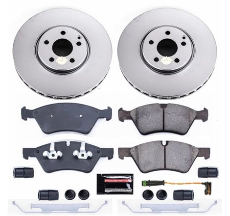 Power Stop 07-09 Mercedes-Benz E550 Front Z23 Evolution Sport Coated Brake Kit