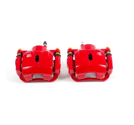 Power Stop 01-05 Toyota Echo Front Red Calipers w/Brackets - Pair