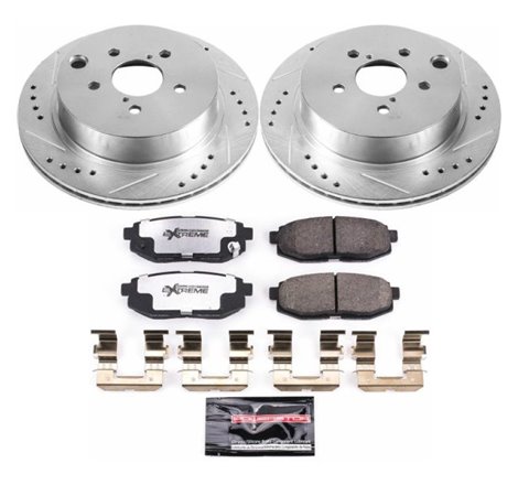 Power Stop 14-18 Subaru Forester Rear Z26 Street Warrior Brake Kit